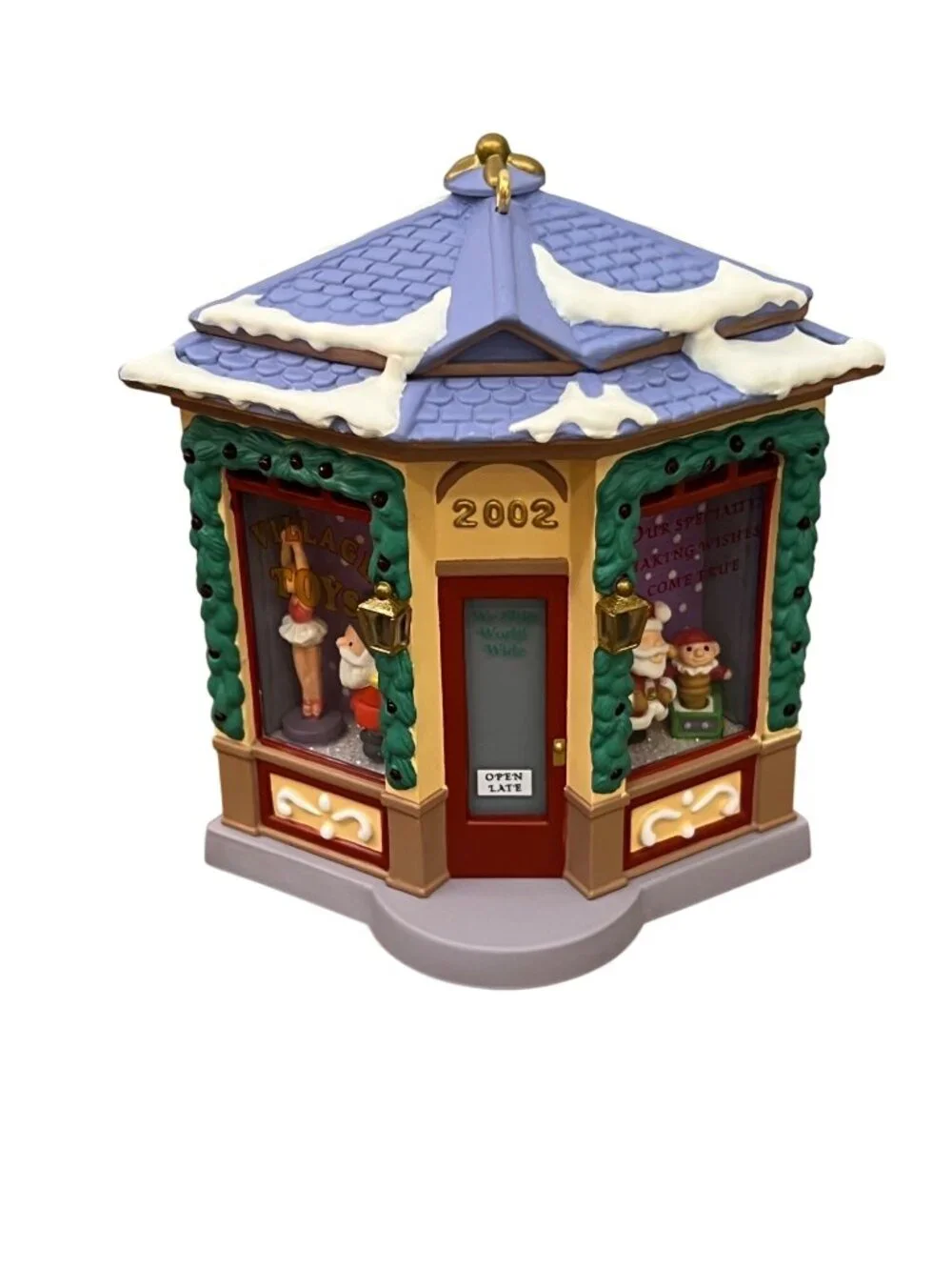 Hallmark Keepsake 2002 Village Toy Shop Christmas Ornament Holiday Decor